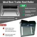 8", 12" Boat Trailer Keel Roller Assembly Kit with Bracket and Roller Shaft, Galvanized Steel, Includes Mounting Bolts, Enhanced Rollers for Easy Launch and Smooth Transport