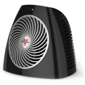 Vornado VH202 (2025) Personal Space Heater, Advanced Safety Features, 2 Heat Settings, Direct Heating, Fan Only Setting, Cool-Touch Exterior, Signature Vortex Heat Circulation, Gentle Heating, Black