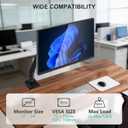 WALI Single Monitor Mount for 13-34 inch Screens, Adjustable Single Monitors Arm, Regular Screen up to 32 inch, 26.4lbs, Computer Monitor Stand for Desk, VESA 75/100mm (GSMP001N), Black
