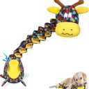 Tough Indestructible Dog Toys for Aggressive Chewers, Durable Dog Chew Toys for Large Breeds With Cotton Material & Crinkle Paper, Aggressive Chew Toys for Dogs (Printed)