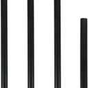 11.8 Inch Matte Black Threaded Extension Rod for Pendant Light, Island Lighting, Chandeliers, Celing Lighting Fixture downrods & Stems