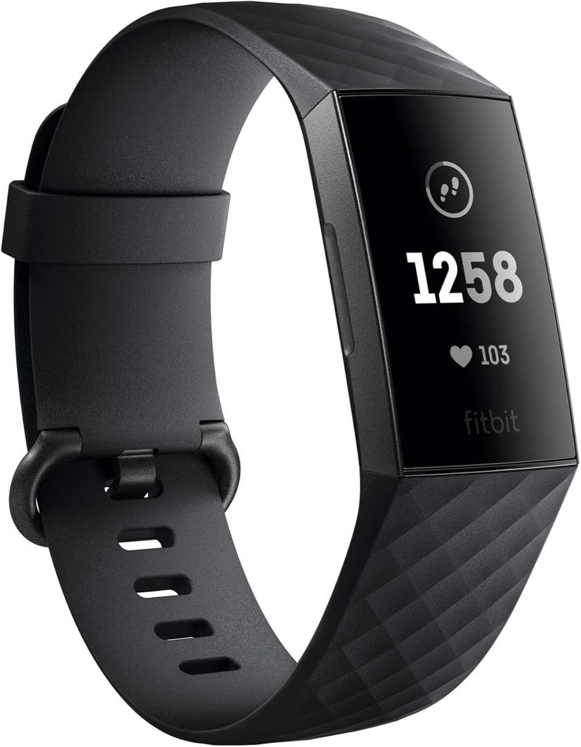 Fitbit Charge 3 Fitness Activity Tracker (Graphite/Black)