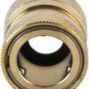 Garden Hose Quick Connect Brass Hose Quick Connectors Water Hose Connector 3/4"GTH (3 Female Coupler+ 6 Male Nipples), 3 Sets