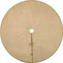 Tiosggd Burlap Christmas Tree Skirt, 48 Inches Large Jute Linen Fall Christmas Tree Decorations Ornaments, Xmas Tree Mats, Farmhouse Rustic Countryside Thanksgiving Day Neutral Tree Decor