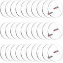 Enoin 30 Pack 2 inch Round Clear Plexiglass Sheet 1/8 Inch Thick, 0.118'' Disc Circle Acrylic Sheets Plastic Sheet, Transparent Board Panel for Glass, DIY Project, Paintings, Art Craft