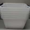 IRIS USA 6-Pack 19 Quart Storage Bins with Lids, Clear
Clear design makes contents easy to find, Great for linens, décor, closet storage, and supplies, Nestable design saves space