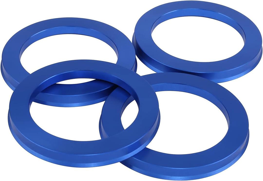 87.1 to 108 Hub Centric Rings (Pack of 4) Aluminium Alloy Wheel Center Rings Hubrings 108 to 87.1 ID=87.1mm OD=108mm (Blue)