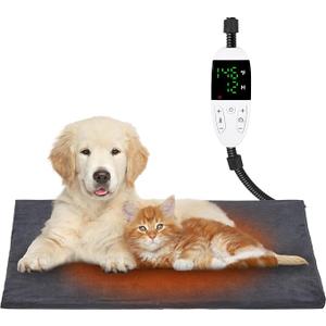 Heated Dog Cat Bed Indoor - Pet Heating Pad Machine Washable Cover, Temperature Adjustable, 12H or Always on Heating Time Heated Blanket, LCD Display (28 x 18in, 1 Pack)
Visit the Papettly Store