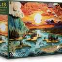 Big Sky Country (No. 18)  1000 Piece Nature Jigsaw Puzzle for Adults | Printed in USA | Satin Low-Glare Finish | Random Ribbon Cut | Bonus Poster | Premium Display-Worthy Box | Final Piece Puzzles