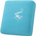 hyha Waterproof Couch Cushion Covers, Stretch Sofa Couch Seat Slipcover for Dog Washable, Non-Slip Waterproof Outdoor Cushion Covers for Patio Furniture Replacement (1 Piece for Small, Peacock Blue)