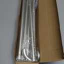 Blackout Curtain Rod 120-150, 3/4 Inch Curtain Rods for Windows Adjustable, Wrap Around Heavy Duty Telescoping Curtain Rods for Bedroom, Living Room, Silver