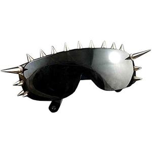 punkman2000 Cool Rock Punk Spike Sunglasses Metal Studded Moto Biker Glasses Black