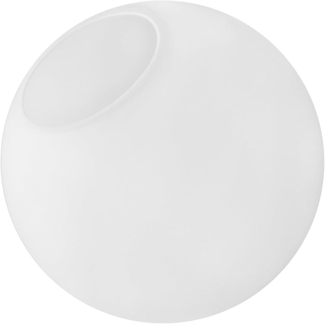 KoKo&Yukina 6 Inch Milk White Glass Globes Shade Frosted Replacement Glass Shades - 2.67" Fitter Opening - Lighting Fixture Replacement (1 Pack)