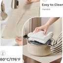 Leetaltree Beige Placemats Set of 6 - Heat Resistant Non-Slip Place mats for Dining Table, Washable Durable PVC Vinyl Woven Table Mats(Beige, 6)