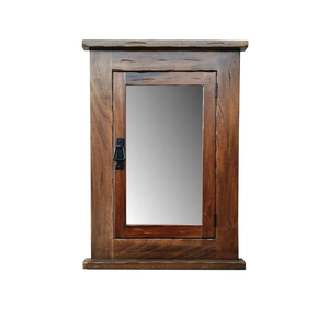 D&E Wood Primitive Mission Recessed Medicine Cabinet/Rustic/Solid Wood & Handmade