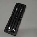 2 PCS Long Lighter, Candle Lighters Electric Lighter, Rechargeable Arc with LED Display, Lighters for Candle Aromatherapy Camping BBQ Gas Stoves-Deep Black