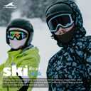 Achiou Balaclava Face Mask, Ski Mask for Men Women Football, Lightweight Sheisty, Ninja Shiesty Sun Hood UV Protector Cycling (Black)