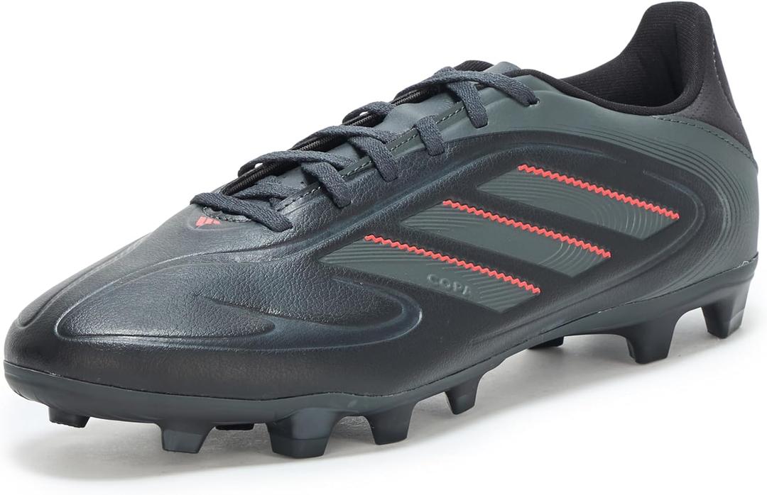 Adidas Unisex-Adult Copa Pure 3 Club Firm Ground/Multi Ground (9 Women/8 Men, Black/Carbon/Lucid Red)