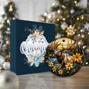 3 x Moose Ornament 2025  Wildlife Christmas Ornament, Rustic Mountain Scene Decoration, Nature Lover Gift, Cabin Dcor, Elk Hunter Ornament, Outdoor Adventure Forest Animal Keepsake for Tree or Home