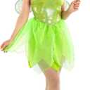 Morph Green Fairy Costume With Wings Women Halloween Costumes For Women Fairy Wings Green Dress Bell Womens Costume Adult (X-Large)