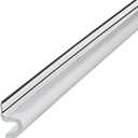 M-D Building Products 91396 96 in. White Vinyl-Coated Foam Top and Sides Door Seal for Doors with Kerf/Channel