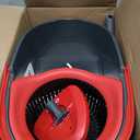 O-Cedar EasyWring Microfiber Spin Mop, Bucket Floor Cleaning System, Red, Gray, Standard