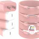 GREPHONE iPhone Charger Fast Charging,20W PD USB C Wall Charger 4 Pack with 6FT Fast Charging Cable - Fast Charger for iPhone 14/14 Pro Max/13/13 Pro/12/12 Pro/11/11 Pro/XS, iPad(Pink)