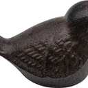 Comfy Hour 3.5" Heavy Duty Cast Iron Bird Figurine, Decorative Vintage Brown Sparrow Statue for Farmhouse Home Decor, Shelf, Mantel & Tiered Tray, Bird Lovers Gift, 1 pc