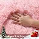 Ophanie Pink Area Rugs for Bedroom Girls, 6x9 Kids Fluffy Fuzzy Furry Shag Carpet, Plush Soft Cute Baby Shaggy Bedside Indoor Floor Rug for Teen Dorm Home Decor Aesthetic, Nursery