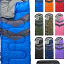 MalloMe Sleeping Bags for Adults Cold Weather & Warm - Backpacking Camping Sleeping Bag for Kids 10-12, Girls, Boys - Lightweight Compact Camping Essentials Gear Accessories Hiking Sleep Must Haves