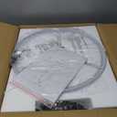 ELYCCUPA 39” Modern Chandelier Off-White Fabric Shade 2-Lights Adjustable Industrial Pendant Light Large Farmhouse Contemporary Pendant Lighting Fixtures for Dining Living Room Kitchen, UL Listed