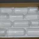 Hewory Modern Glass Bud Vase for Flower: 24PCS Blown Clear Small Vase Bulk