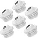 SP1419D Pool Jet Nozzles 3/4'' Directional Flow Adjustable Hydrostream Return Inlet Pool Return Fittings with 1-1/2" MIP Thread Compatible with Most Pool (6 Pack)