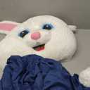 Morph Easter Bunny Costume Adult Rabbit Mascot Dungarees Suit for Easter Costumes Celebrations and Events
 XL