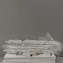 aboxoo Ladder Shelf 2 PCS White Bookshelf 5-Tier Wooden Open Shelf Wall-Mounted Wood Rack Industrial Modern Plant Flower Stand Utility Organizer Bookcase Metal Frame Furniture Office Kitchen Bedroom : Home & Kitchen