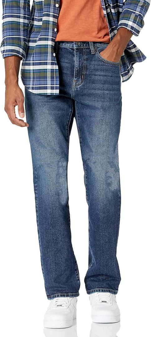 Amazon Essentials Mens Jeans, Slim Fit Stretch, Bootcut - Discontinued Colors (36W x 30L, Medium Wash)
