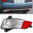 Bumper Light Compatible with Honda Pilot 2016 2017 2018 Back Up Light Left Driver Side Backup Lamp Rear Reflector Replace 34550TG7A02 HO2882100