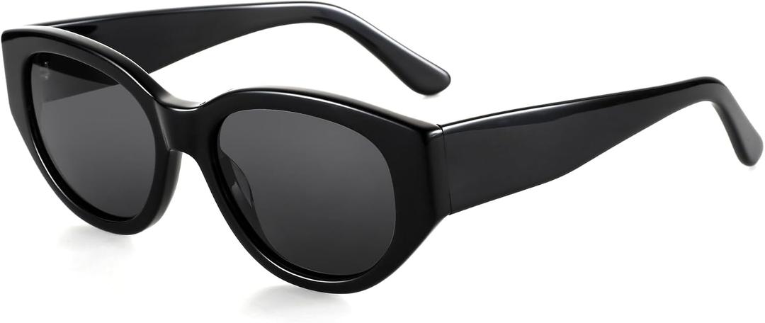 ZENOTTIC Polarized Sunglasses Women Trendy: Classic Sun Glasses Ladies Cateye Frame - Retro Cute Shades UV400 Protection