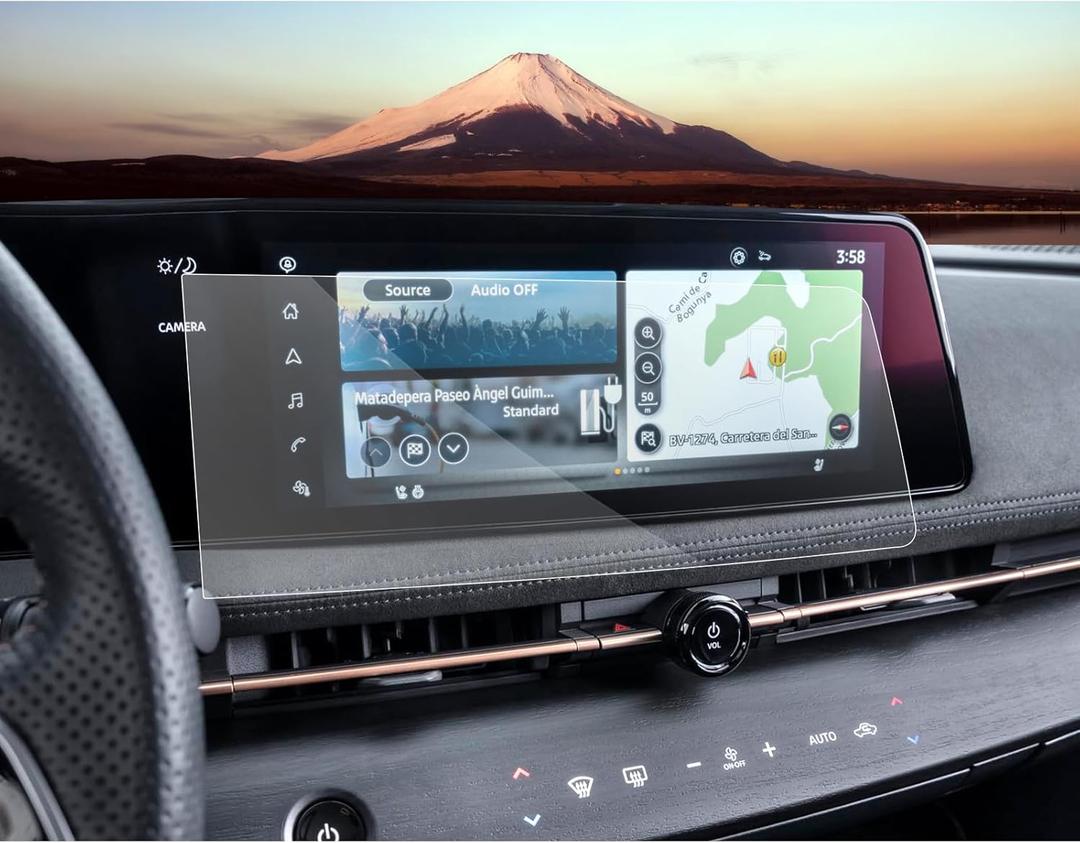 SXCY for 2023 2024 2025 Nissan Ariya Screen Protector 12.3 Inch for 2024 2025 Ariya Accessories 2025 Ariya Navigation Touch Screen Protector 2PCS Nano