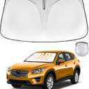 for Mazda CX5 Foldable Windshield Sun Shade for 2016 2015 2014 2013 Mazda CX-5 CX5 Custom-Fit Car Windshield Cover Sunshade UV Protector, Auto Window Shades for Front Windscreen Accessories