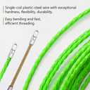 Fish Tape Wire Puller Through Wall Wire Threader Fish plus Fish Cable Fastener with Steel rope 32FT(10M)