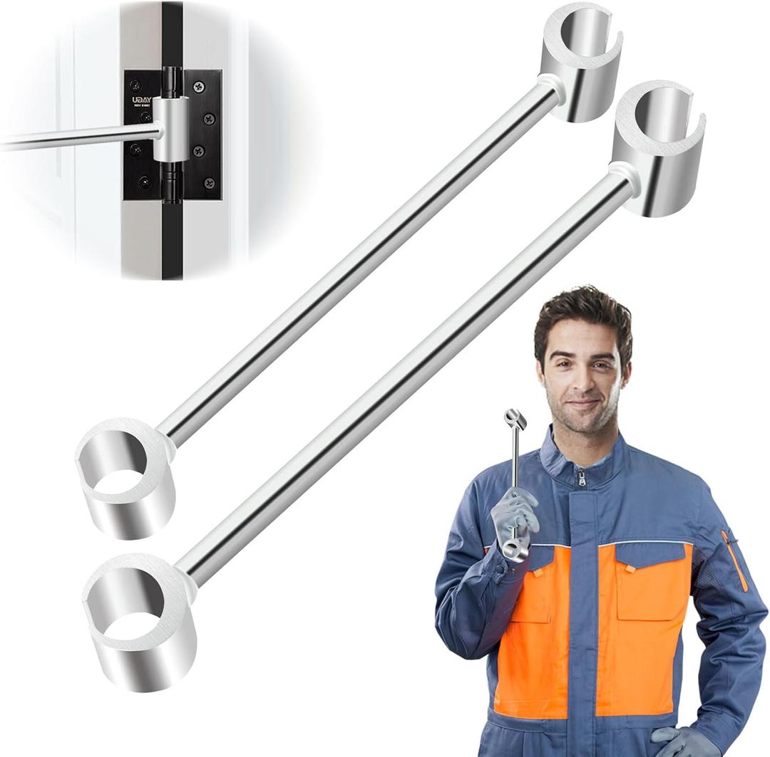 2 Pack Door Hinge Adjustment Tool, Door Hinge Repair Tool, Double-Ended Hinges Gap Adjusting Wrench 0.55-0.98in Door Hinges Adjustment Tools for Cleanroom, Safety, Fire Doors (14-25 mm)