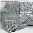 Alomidds Weighted Blanket (60"x80",15lbs Queen Size - Grey), Weighted Blankets for Adults and Kids, Cooling Breathable Soft and Comfort Minky, Heavy Blanket Microfiber Material with Glass Beads