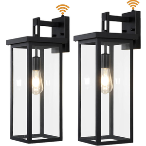 2-Pack Dusk To Dawn LED Outdoor Wall Lanterns