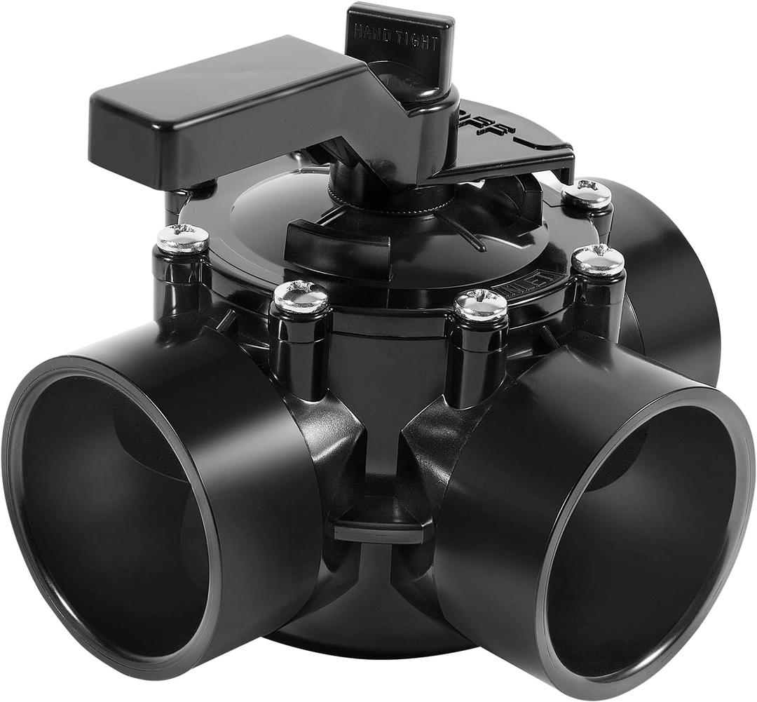 2 Inch 3 Way Positive Non-Lube Diverter Valve Replacement for Jandy 4717 Valve, Used for Pools and Spas