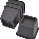 HauSun Bed Risers 3 Inch, Heavy Duty Square Furniture Frame Lift for Bed,Couch, Chair, Desk, Sofa and Bunk Bedpost, 4 Sets