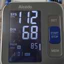 Alcedo Blood Pressure Monitor for Home Use, Automatic Digital BP Machine with Large Cuff for Upper Arm (Black Backlit Screen)