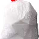 Amazon Basics 13 Gallon Tall Kitchen Drawstring Trash Bags, Flextra Strength, Clean Fresh Scent, Tear Resistant, 0.9 mil Thickness, 10% Post Consumer Recycled, 120 Count