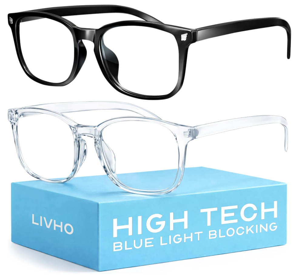 livho High Tech Blue Light Glasses  Advanced Blue Light Blocking Computer Glasses  Screen Fatigue & UV Protection