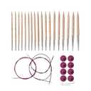 Knit Picks Options Wood Interchangeable Knitting Needle Set - US 4-11 (Sunstruck)